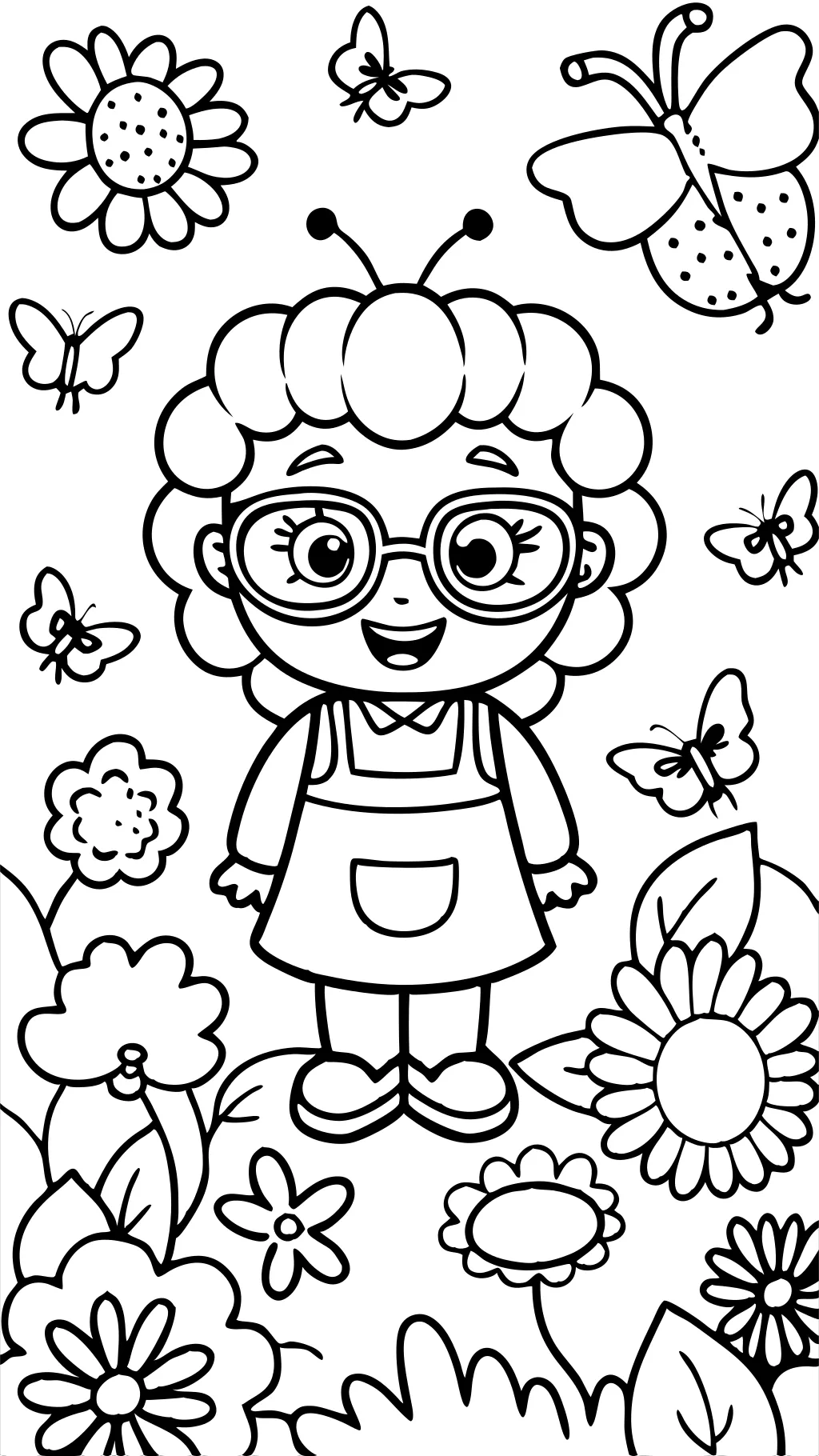 Página para colorear de Betty